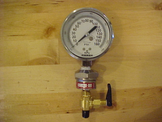 Portable 3" hand pressure tester 0-160 Psi